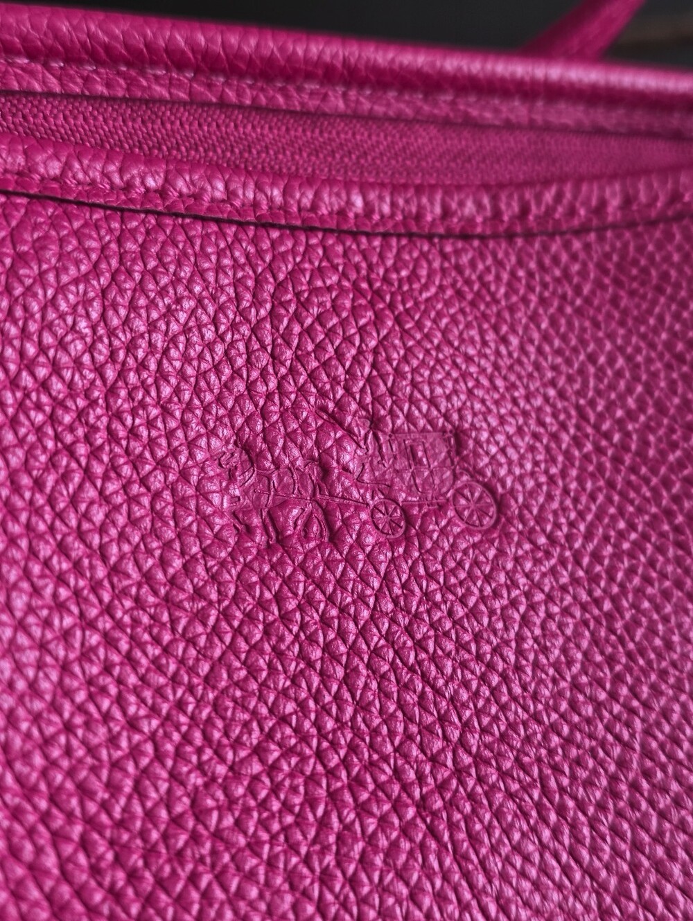 Coach 35373 Whiplash Mini Duffle Pink Ruby Leather Bucket Bag - Picture 5 of 16